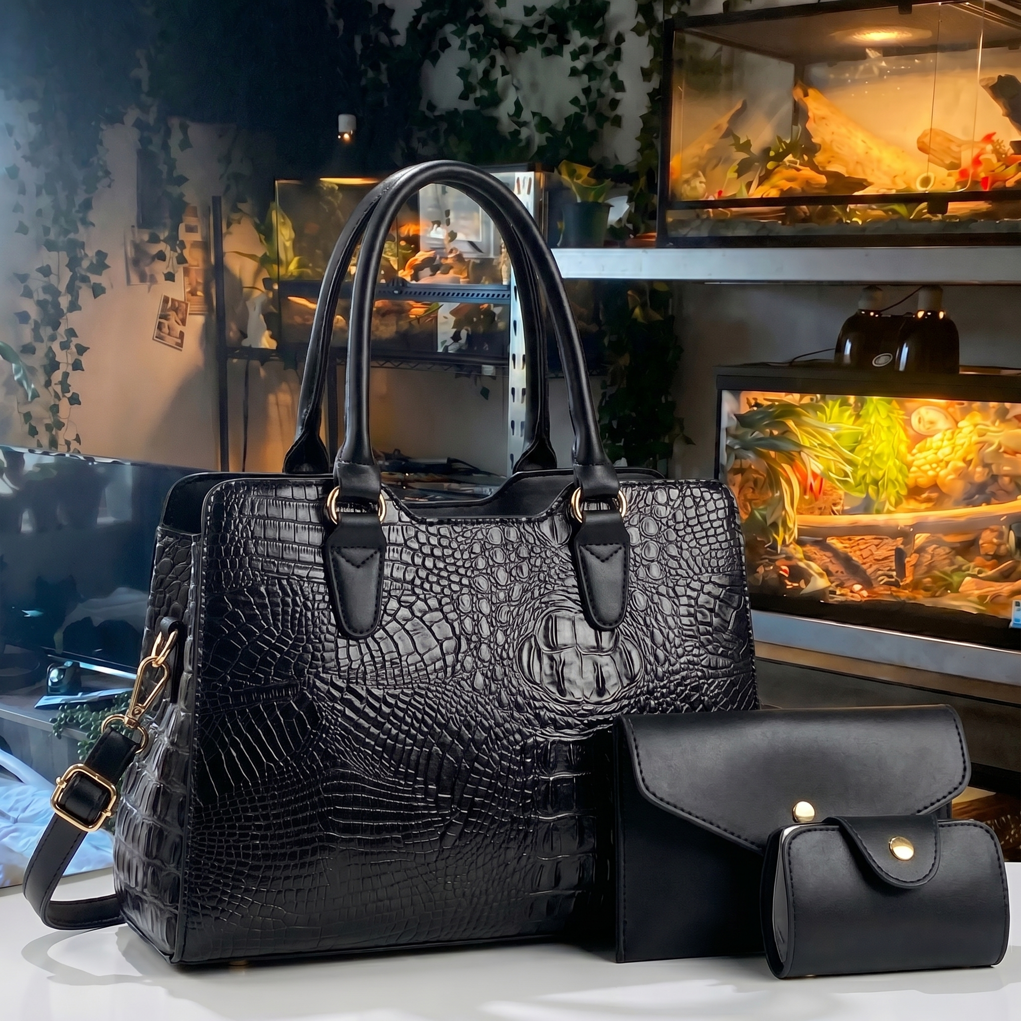 Leo's Crocodile Handbags